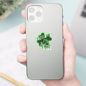 Küss mich! St. Patrick's Day Aufkleber (Telefon)