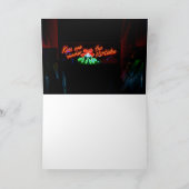 Küss mich unter dem Mistleton Karte (Innenseite)