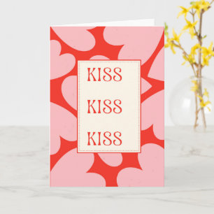 Küss Minimalist Romantische Liebe Karte