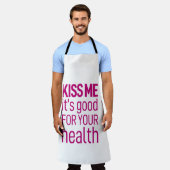 Küss mir, dass es gut für deine Gesundheit ist Schürze (Getragen)