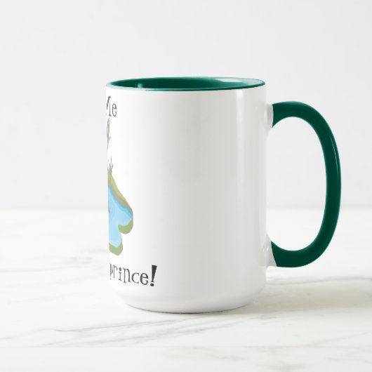 Küss mir, dass ich eine Froschprinz-Tasse bin Tasse (Rechts)