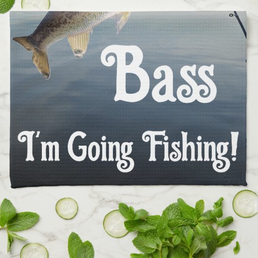 Küss mir, dass ich fischen werde geschirrtuch (Gefaltet)