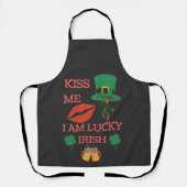 Küss mir, dass ich heute glücklich irre bin schürze (Vorderseite)