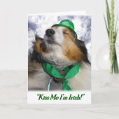 "Küss mir, dass ich irisch bin!" Karte (Vorderseite)