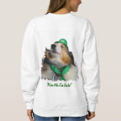 "Küss mir, dass ich irisch bin!" Sweatshirt (Rückseite)