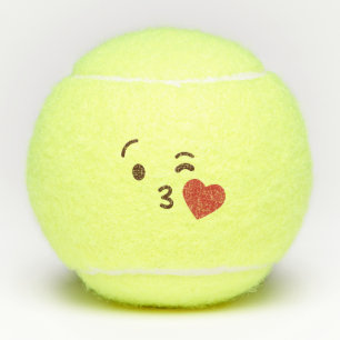 Küss mir den Ass!Kawaii Niedlich Emoticon Emoji Tennisbälle