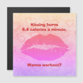 Küss mir die Lippen, Liebe Magnetkarte (Vorne/Hinten)