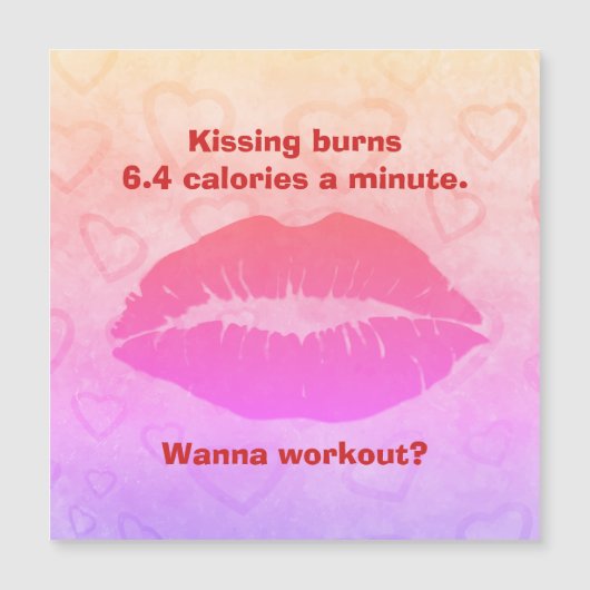 Küss mir die Lippen, Liebe Magnetkarte (Vorderseite)