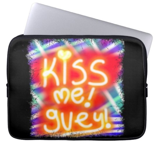 küss mir Guey Laptopschutzhülle (Vorderseite)