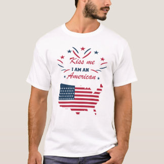 Kuss mir Iam aus Amerika T-Shirt