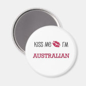 Kuss mir, ich bin AUSTRALIER Magnet (Vorderseite/Rückseite)