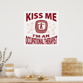 Küss mir, ich bin Berufstherapeut Poster (Küche)
