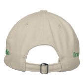 Küss mir, ich bin Betrunken Bestickte Baseballkappe (Rückseite)