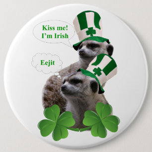 Kuss mir, ich bin ein irisches Mekka-Design Button