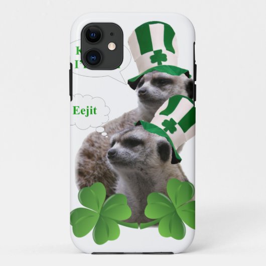 Kuss mir, ich bin ein irisches Mekka-Design Case-Mate iPhone Hülle (Rückseite)