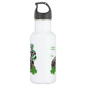 Kuss mir, ich bin ein irisches Mekka-Design Edelstahlflasche (Rückseite)