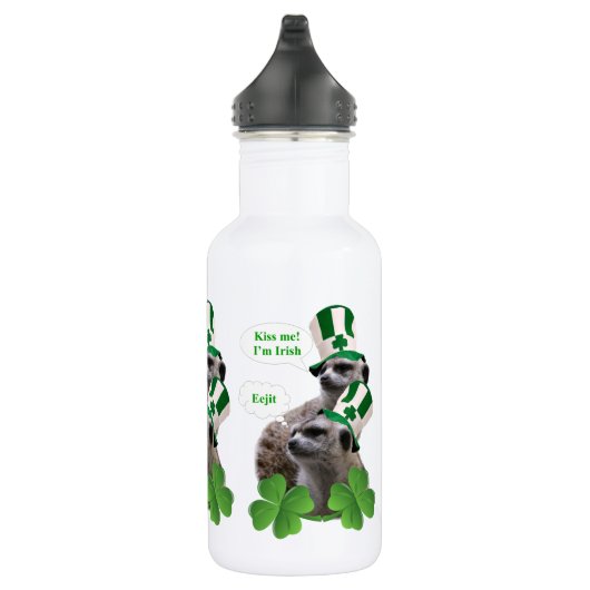 Kuss mir, ich bin ein irisches Mekka-Design Edelstahlflasche (Rechts)