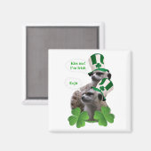Kuss mir, ich bin ein irisches Mekka-Design Magnet (Vorderseite/Rückseite)