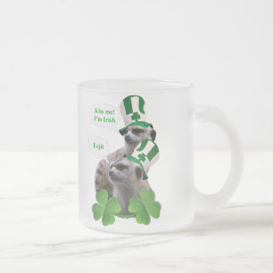 Kuss mir, ich bin ein irisches Mekka-Design Mattglastasse