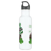 Kuss mir, ich bin ein irisches Mekka-Design Trinkflasche (Rückseite)