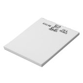 Kuss mir, ich bin ein Prinz-Notepad Notizblock (Rotiert)
