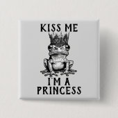 Küss mir, ich bin eine Prinzessin-Taste Button (Vorderseite)