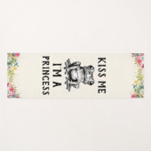 Kuss mir, ich bin eine Prinzessin Yoga Mat Yogamatte (Vorderseite (Horizontal))