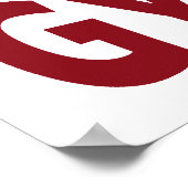 Küss mir, ich bin Gymnast Poster (Ecke)