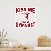Küss mir, ich bin Gymnast Poster (Küche)