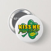 Kuss mir, ich bin irisch button (Vorne & Hinten)