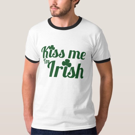 Kuss mir, ich bin irisch T-Shirt (Vorderseite)