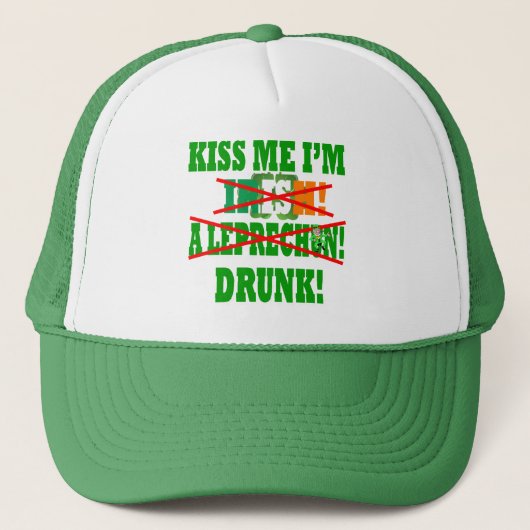 Kuss mir, ich bin irisch truckerkappe (Vorderseite)