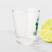 Küss mir, ich bin irische Lippen und Kleeblatt Schnapsglas (Links)