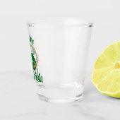 Küss mir, ich bin irische Lippen und Kleeblatt Schnapsglas (Rechts)
