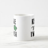 Kuss mir, ich bin irische St. Patricks Day Tasse m (Mittel)