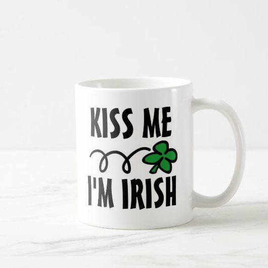 Kuss mir, ich bin irische St. Patricks Day Tasse m (Rechts)