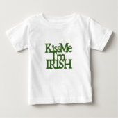 Kuss mir, ich bin irischer St. Patrick's Day Baby T-shirt (Vorderseite)