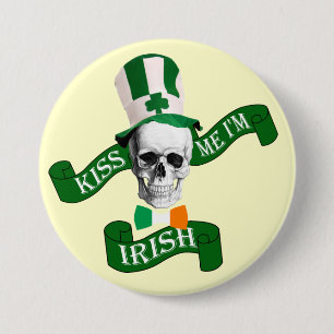 Kuss mir, ich bin irischer St. Patrick's Day Button