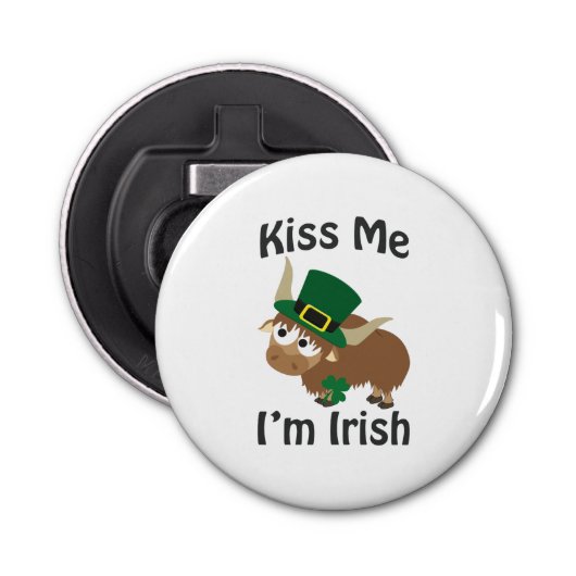 Kuss mir, ich bin irischer Yak Flaschenöffner (Vorderseite)