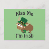 Kuss mir, ich bin irischer Yak Postkarte (Vorderseite)