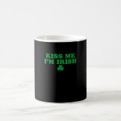 Kuss mir, ich bin irisches Kleeblatt, St Patricks Kaffeetasse (Mittel)