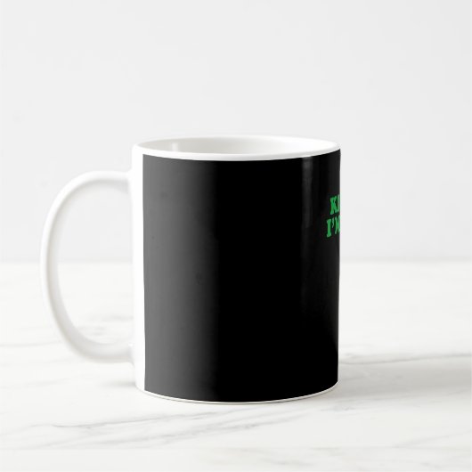 Kuss mir, ich bin irisches Kleeblatt, St Patricks Kaffeetasse (Links)