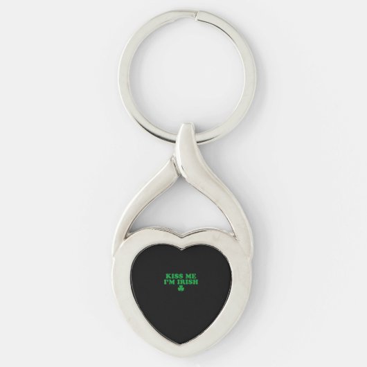 Kuss mir, ich bin irisches Kleeblatt, St Patricks Schlüsselanhänger (Vorderseite)