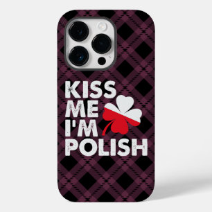 Kuss mir Ich bin Polnischer Funny St Patricks Day Case-Mate iPhone 14 Pro Hülle