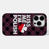 Kuss mir Ich bin Polnischer Funny St Patricks Day  Case-Mate iPhone Hülle (Rückseite (Horizontal))