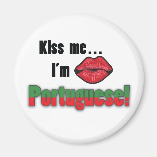 Kuss mir, ich bin Portugiese Magnet (Vorne)