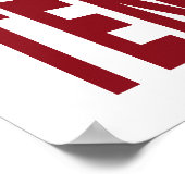 Kuss mir, ich bin Tennisspieler Poster (Ecke)