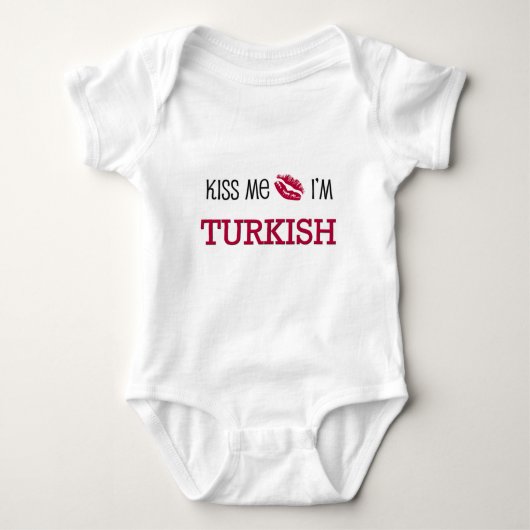 Küss mir, ich bin TÜRKISCH Baby Strampler (Vorderseite)