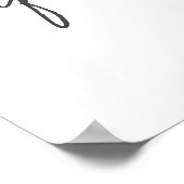 Küss mir immer ein Gutenachtposter mit Herz zeichn Poster (Ecke)