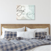 Küss mir immer Goodnight Leinwanddruck (Insitu (Schlafzimmer))